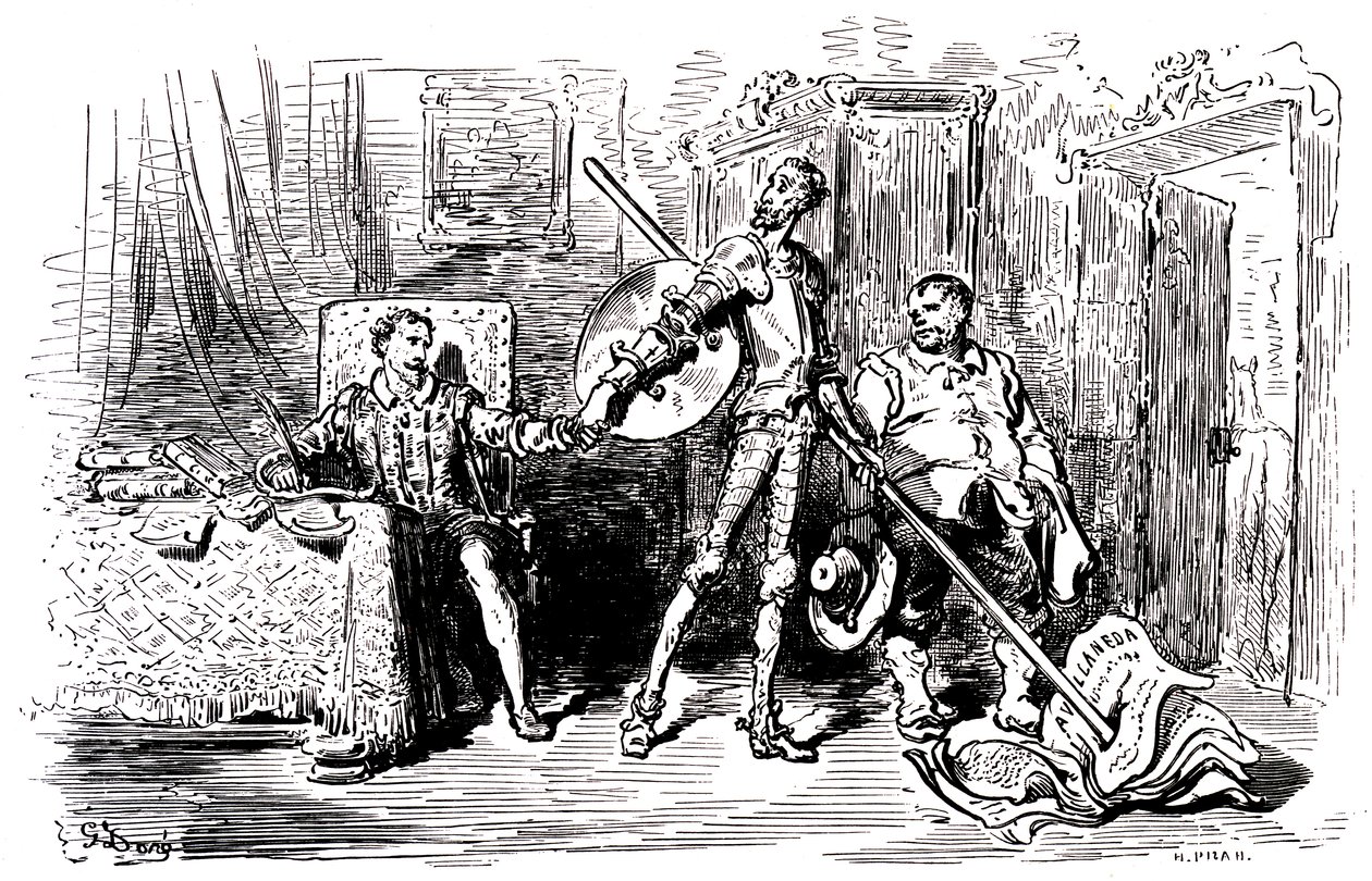 Prologo alle avventure di Don Chisciotte da Gustave Dore