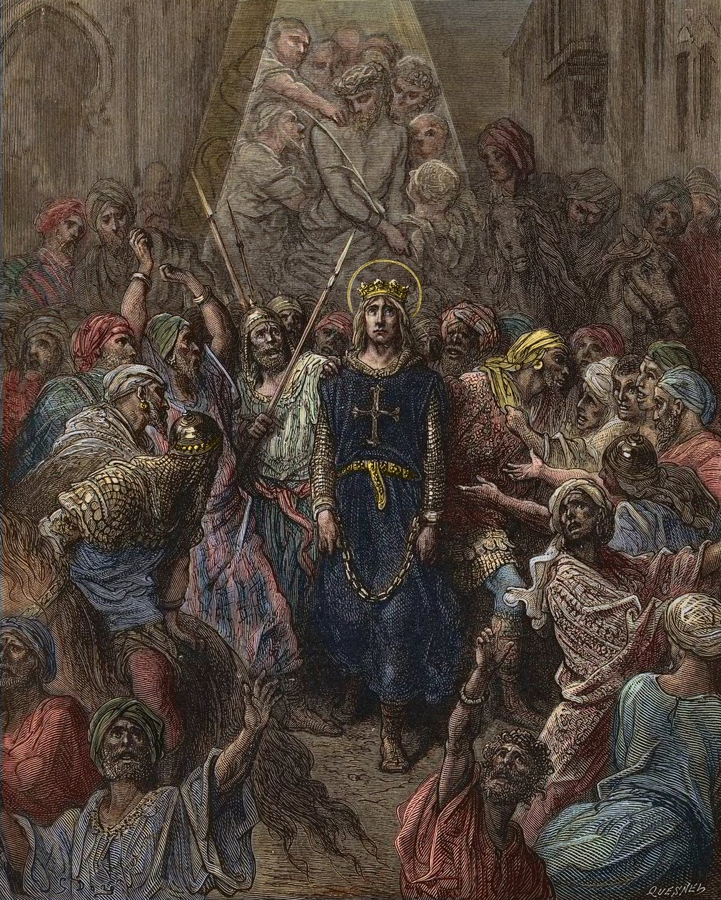 San Luigi prigioniero a Mansoura durante la settima crociata nel 1250 da Gustave Dore