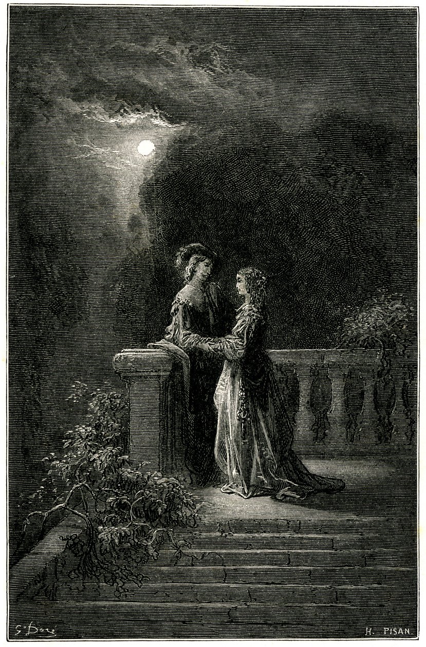 Sigognac e Isabelle: amanti finalmente uniti al chiaro di luna. Alla fine l