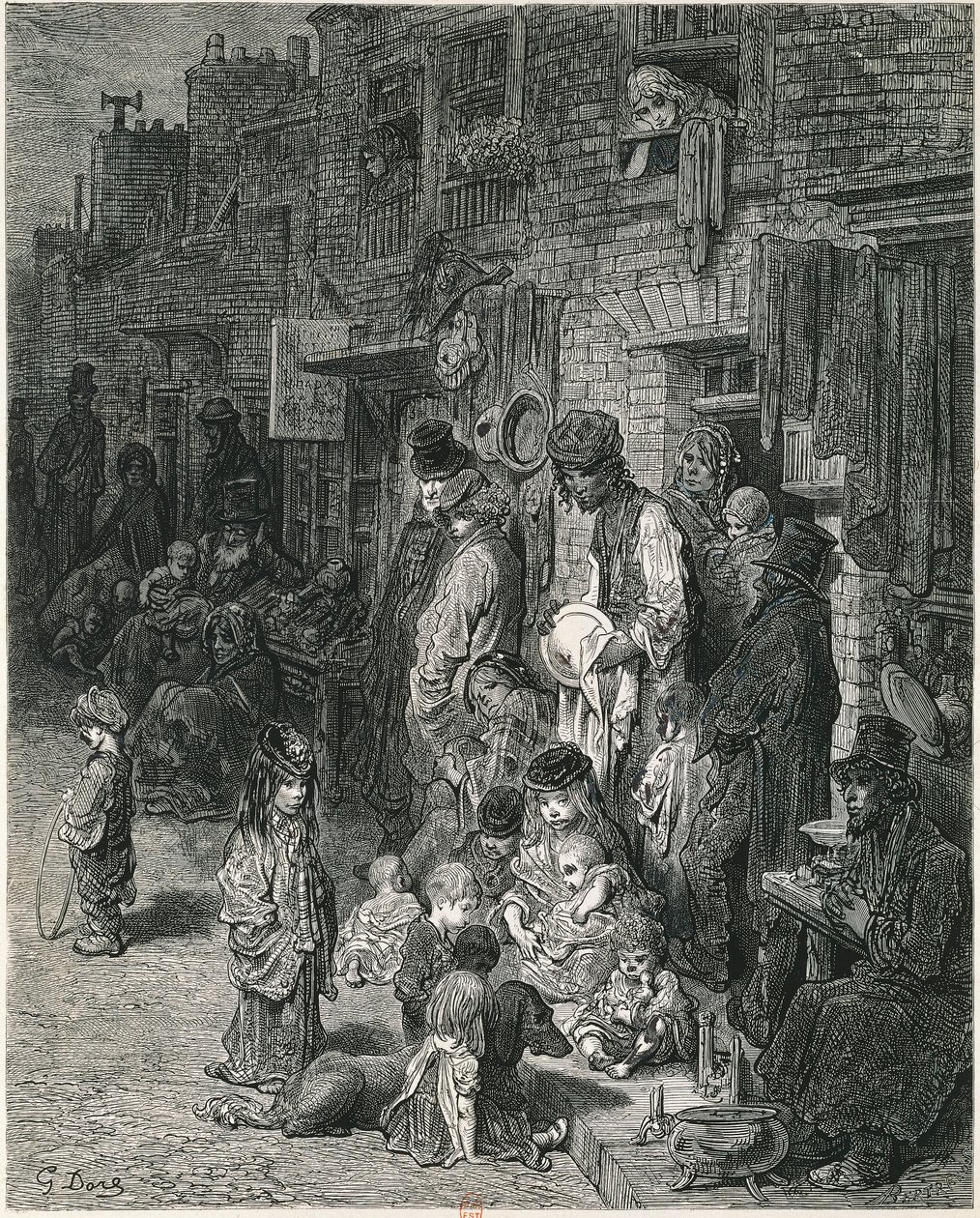 Baraccopoli di Londra da Gustave Dore
