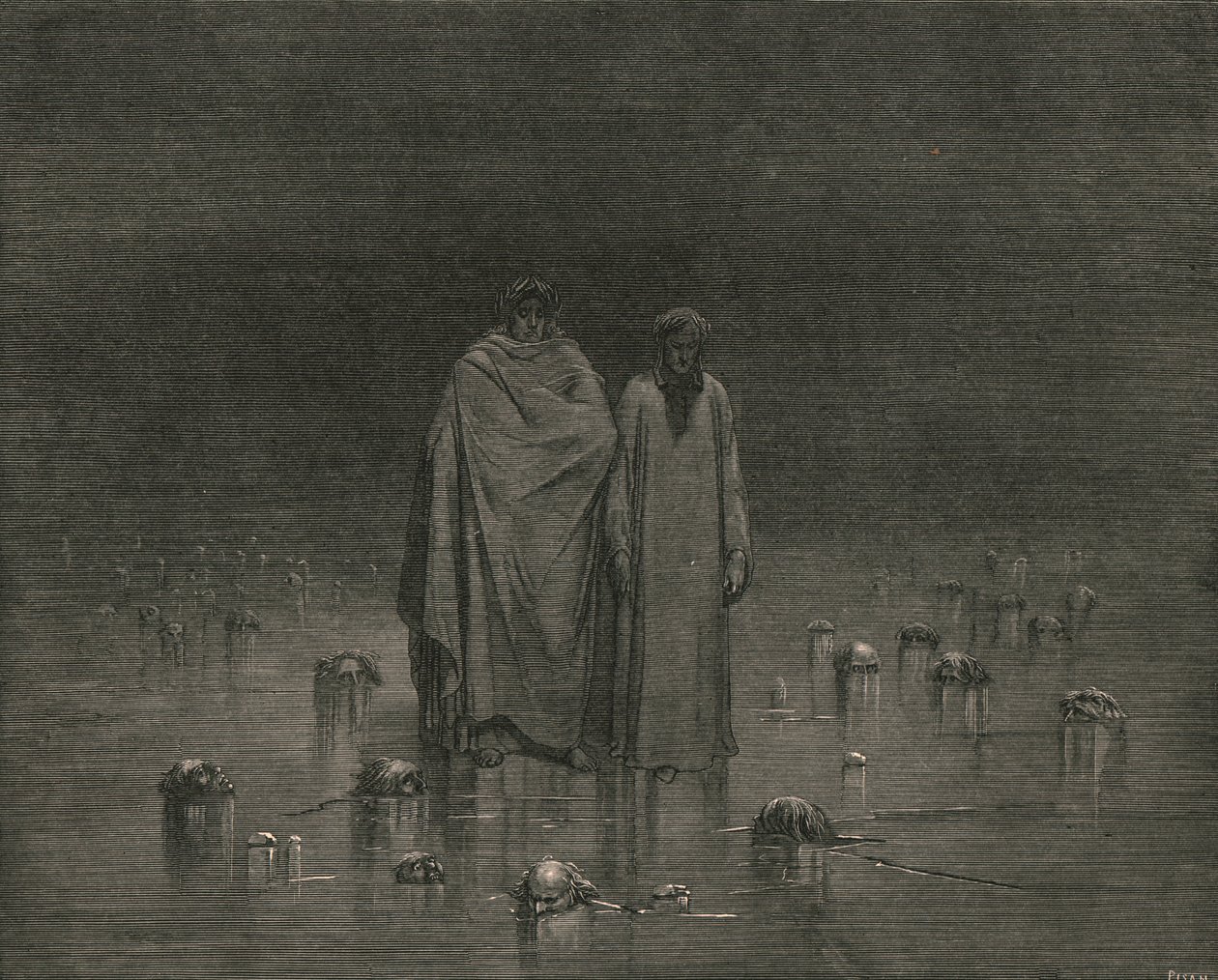 Fai attenzione, le tue suole non calpestino le teste dei tuoi poveri fratelli, c1890 da Gustave Dore