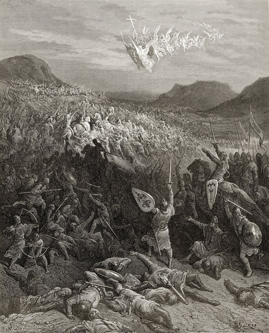 La battaglia di Nicea nel 1097, illustrazione da 