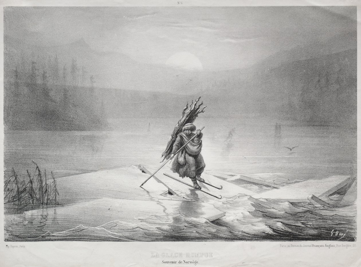 Il ghiaccio che si rompe, Souvenir di Norvegia da Gustave Dore