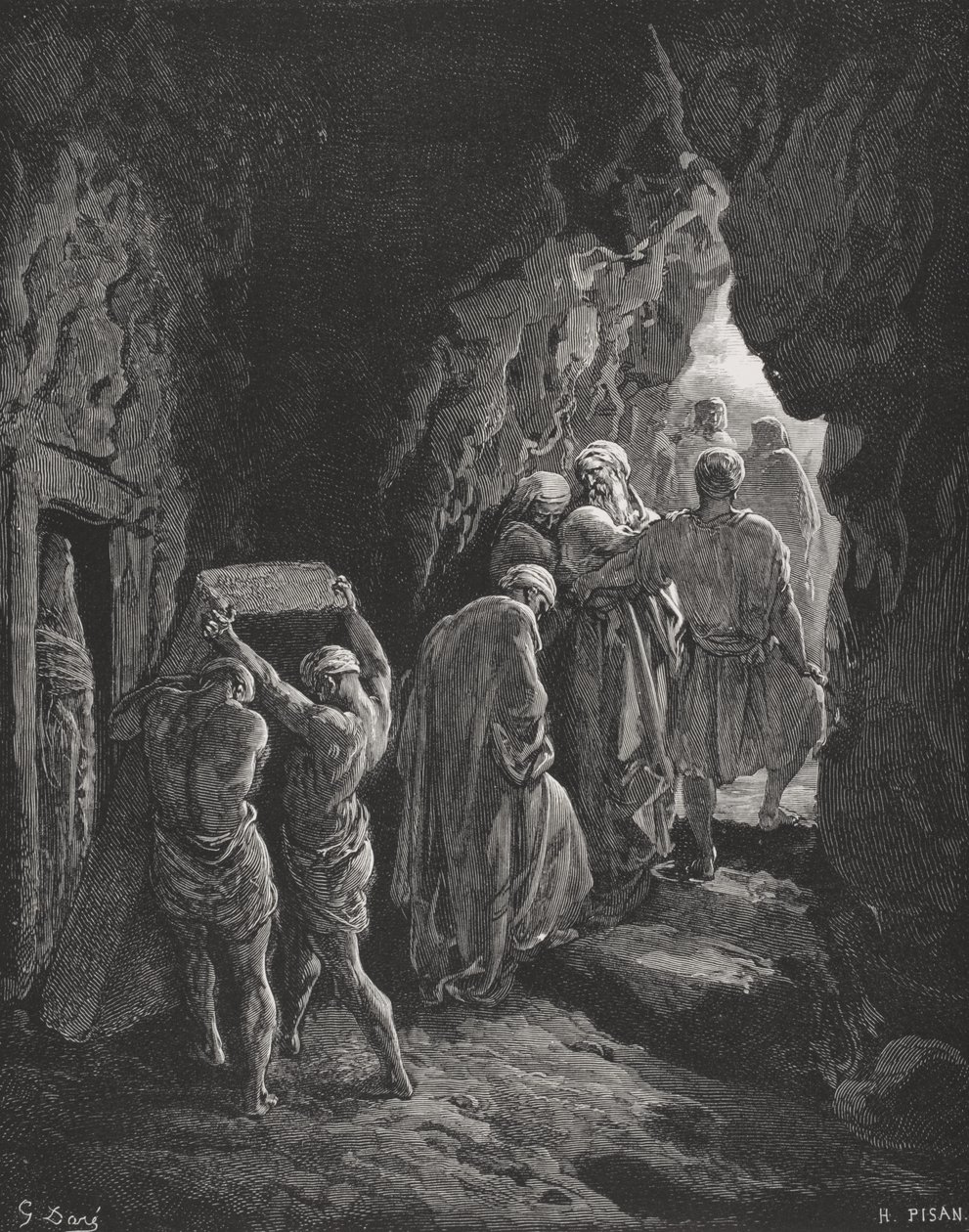 La sepoltura di Sara, illustrazione da 