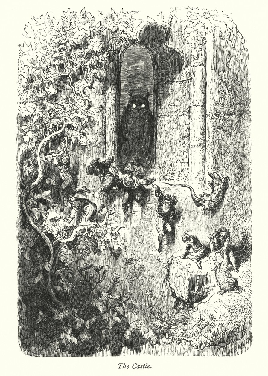 Il castello (incisione) da Gustave Dore