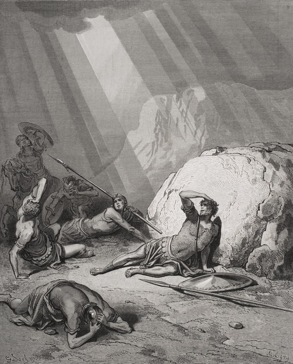 La Conversione di San Paolo, Atti 9:1-6, illustrazione da 