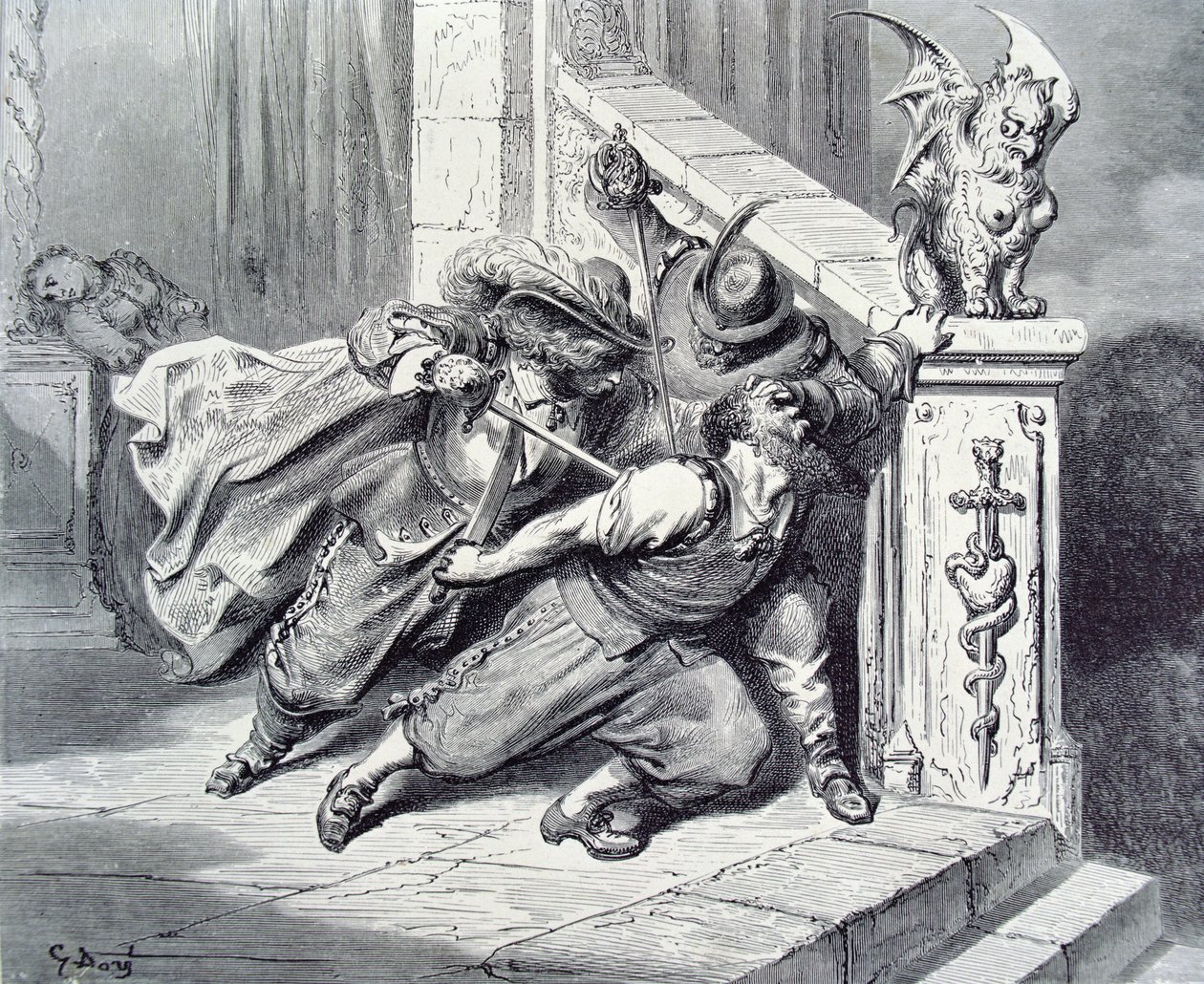 La morte di Barbablù, illustrazione per 