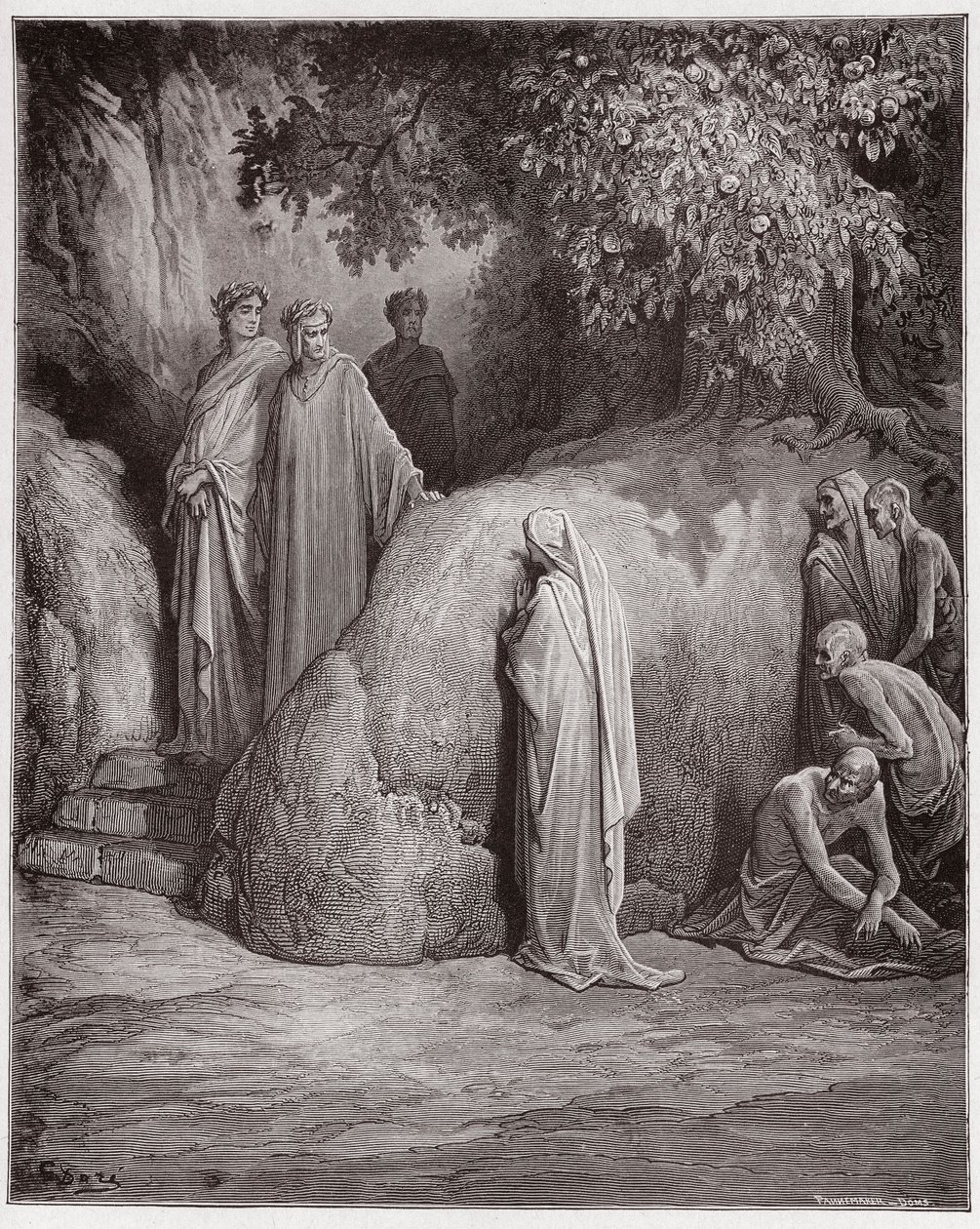La Divina Commedia, Purgatorio, Canto 23: Dante riconosce l