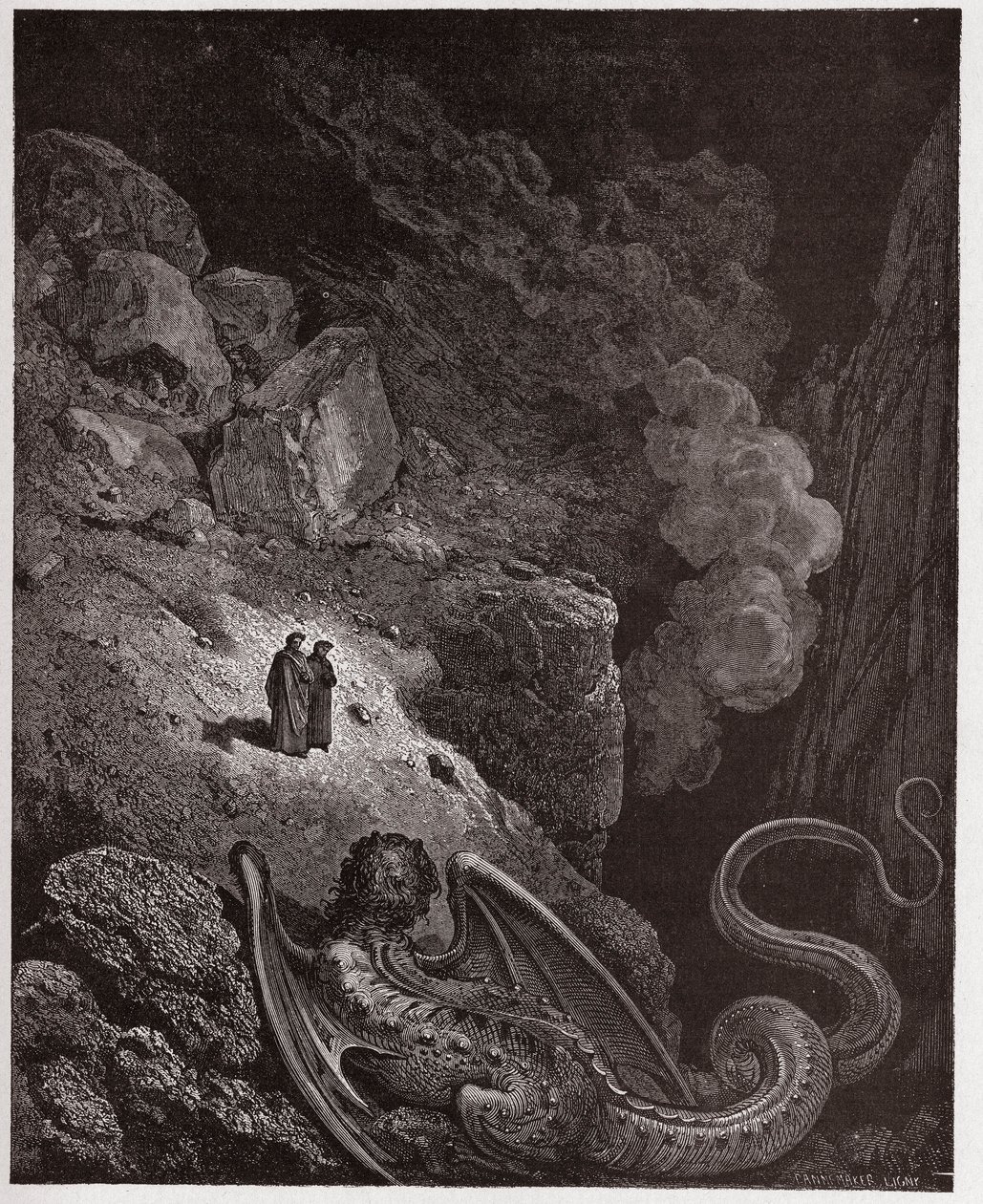 La Divina Commedia, Inferno, Canto 17: Gerione, simbolo dell