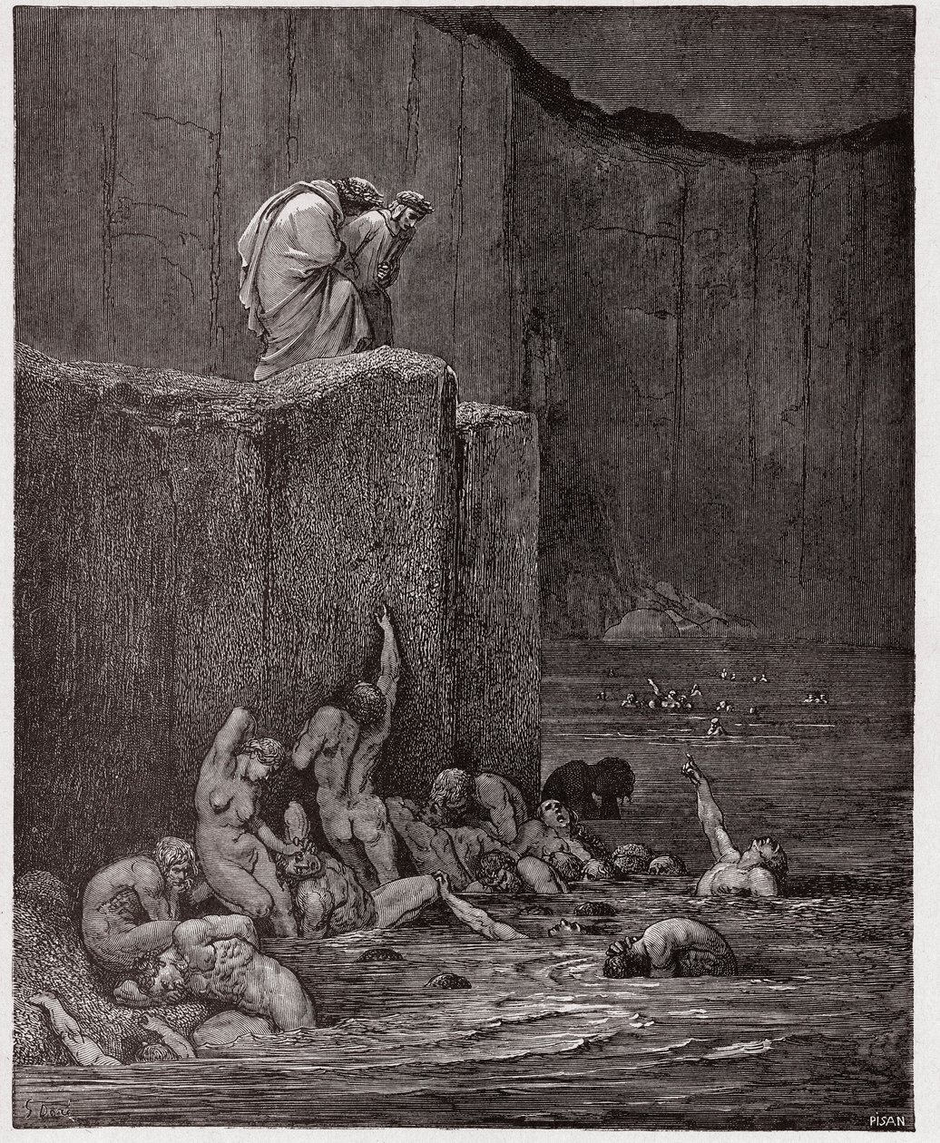 La Divina Commedia, Inferno, Canto 18: Adulatori e ruffiani nell