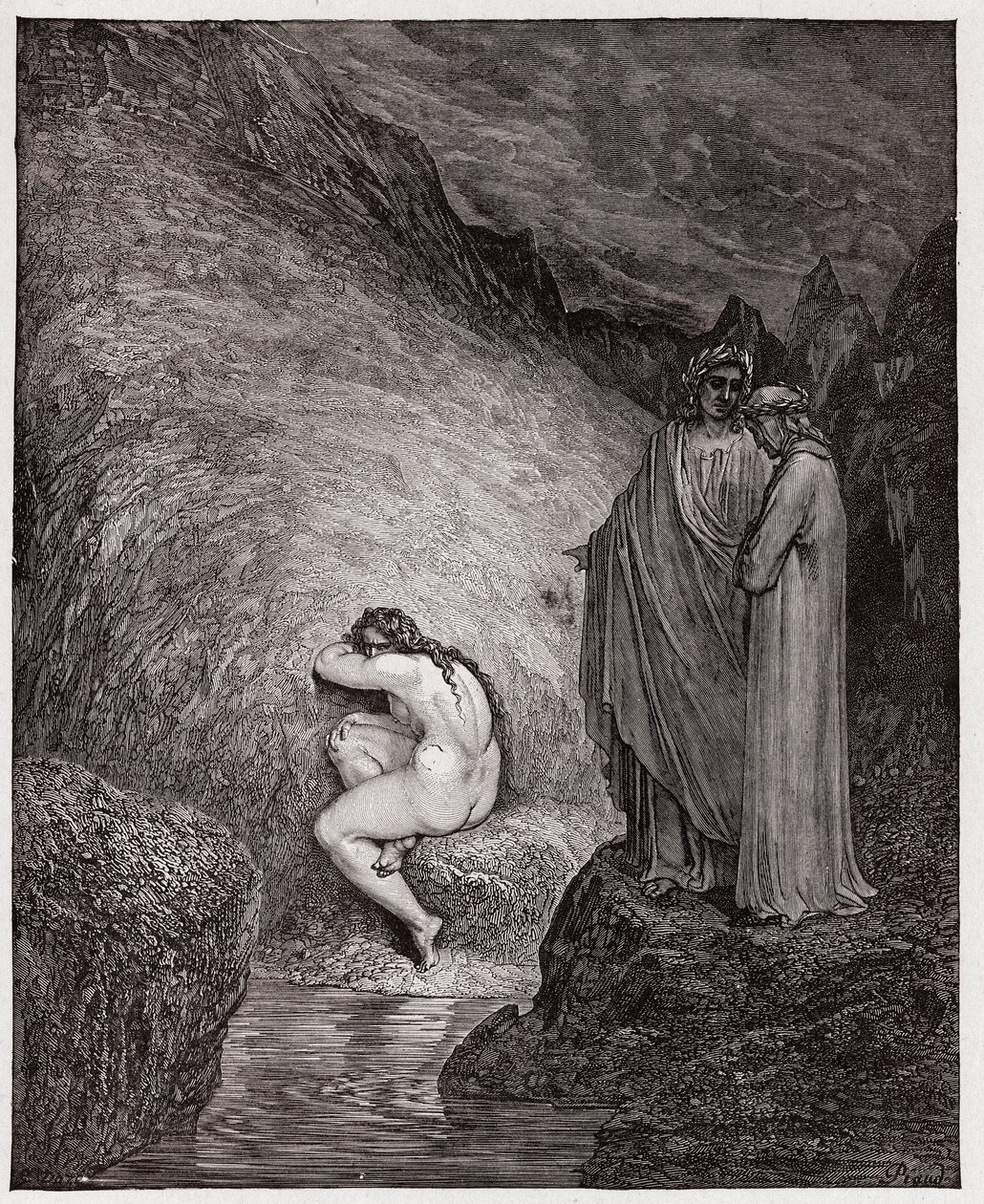 La Divina Commedia, Inferno, Canto 30: Mirra, condannata per incesto - Illustrazione di Gustave Doré da Gustave Dore