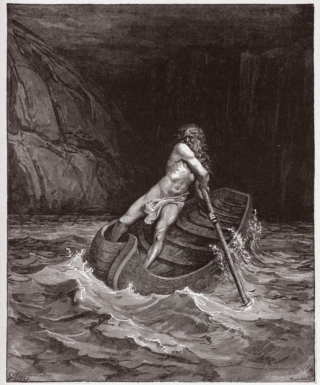 La Divina Commedia, Inferno, Canto 3: Caronte sull