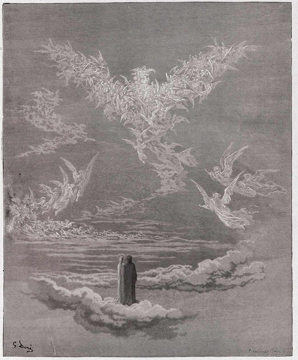 La Divina Commedia, Paradiso, Canto 19: Le anime beate formano un