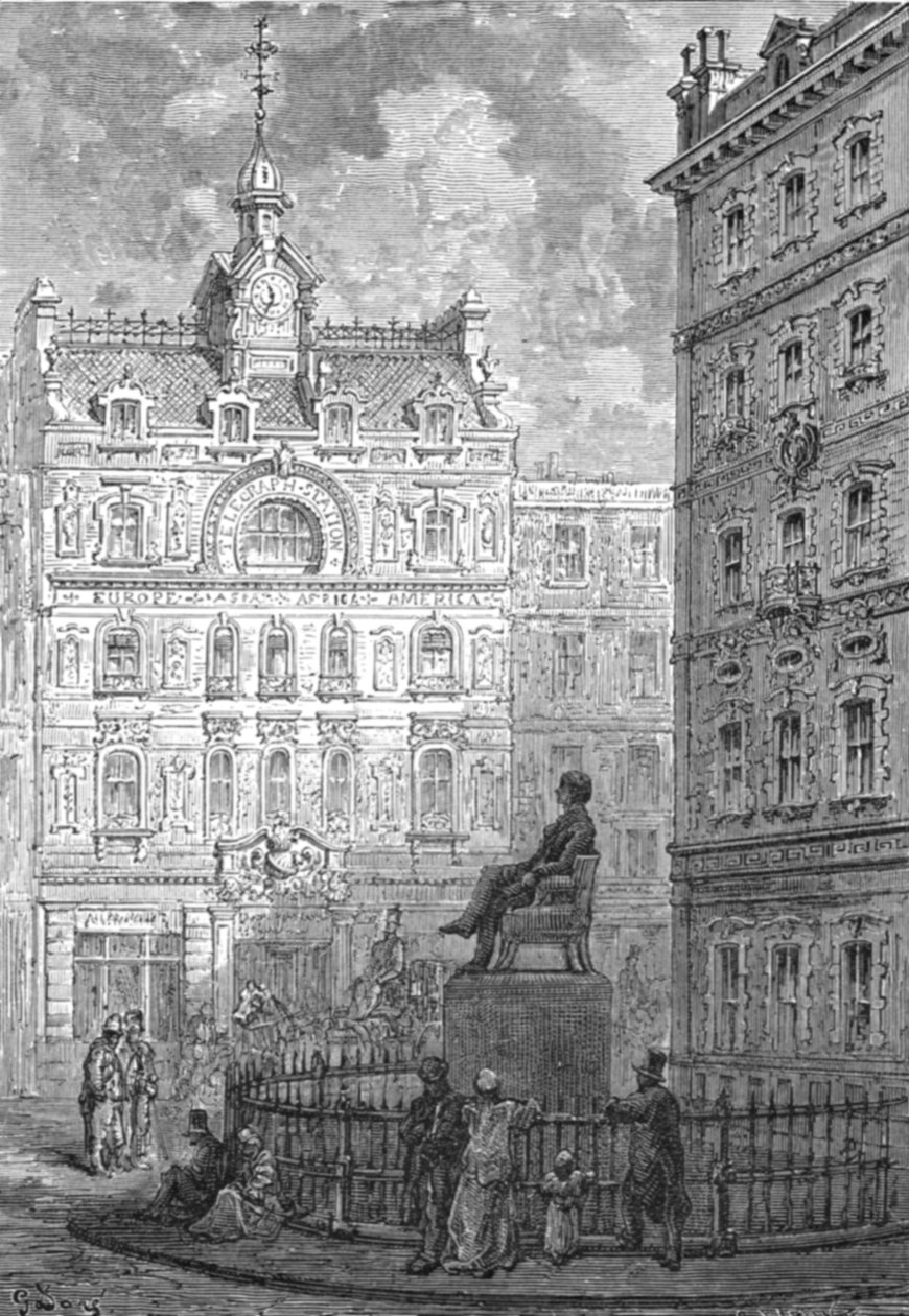 Il monumento a George Peabody da Gustave Dore
