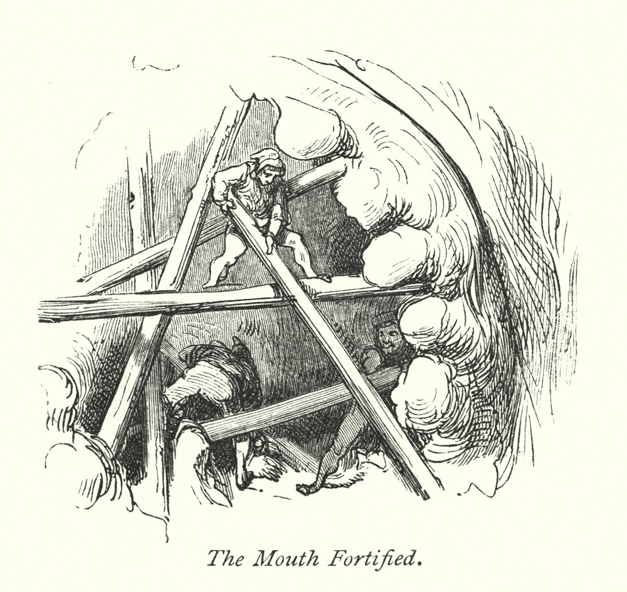 La bocca fortificata (incisione) da Gustave Dore