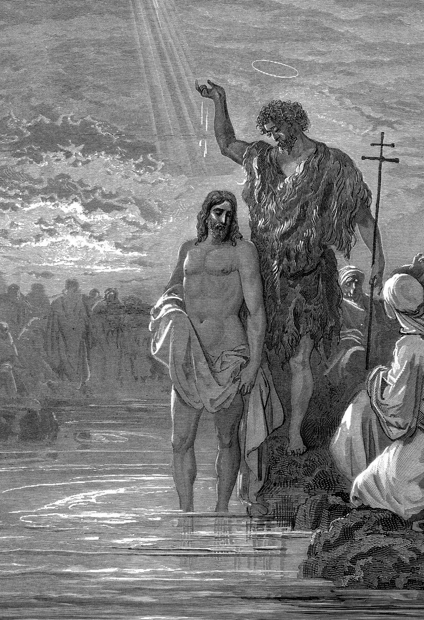 Il battesimo di Cristo da Gustave Dore