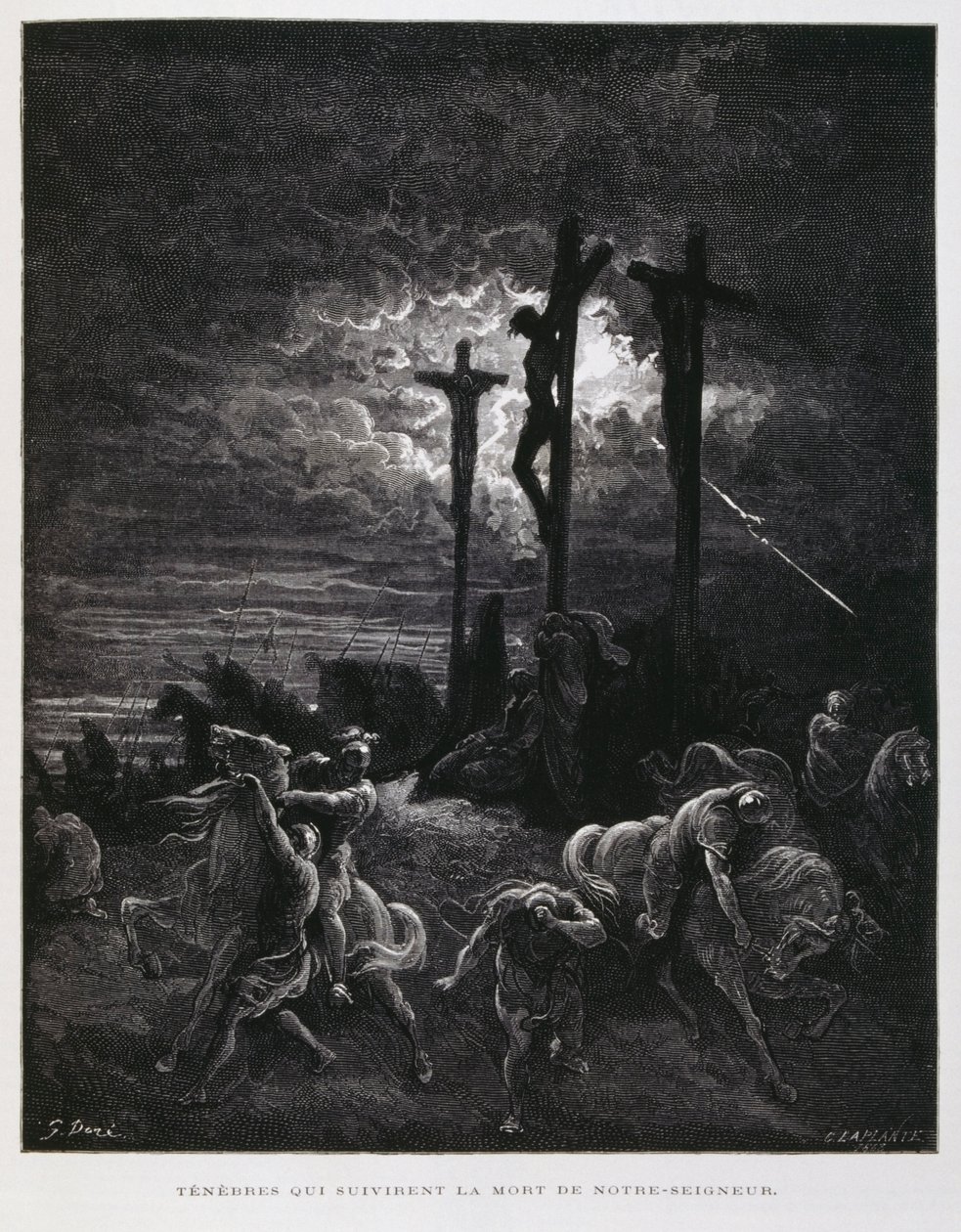 La crocifissione di Cristo, Illustrazione dalla Bibbia di Doré da Gustave Dore