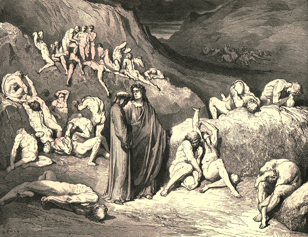La crosta veniva estratta da sotto in scaglie, c1890 da Gustave Dore