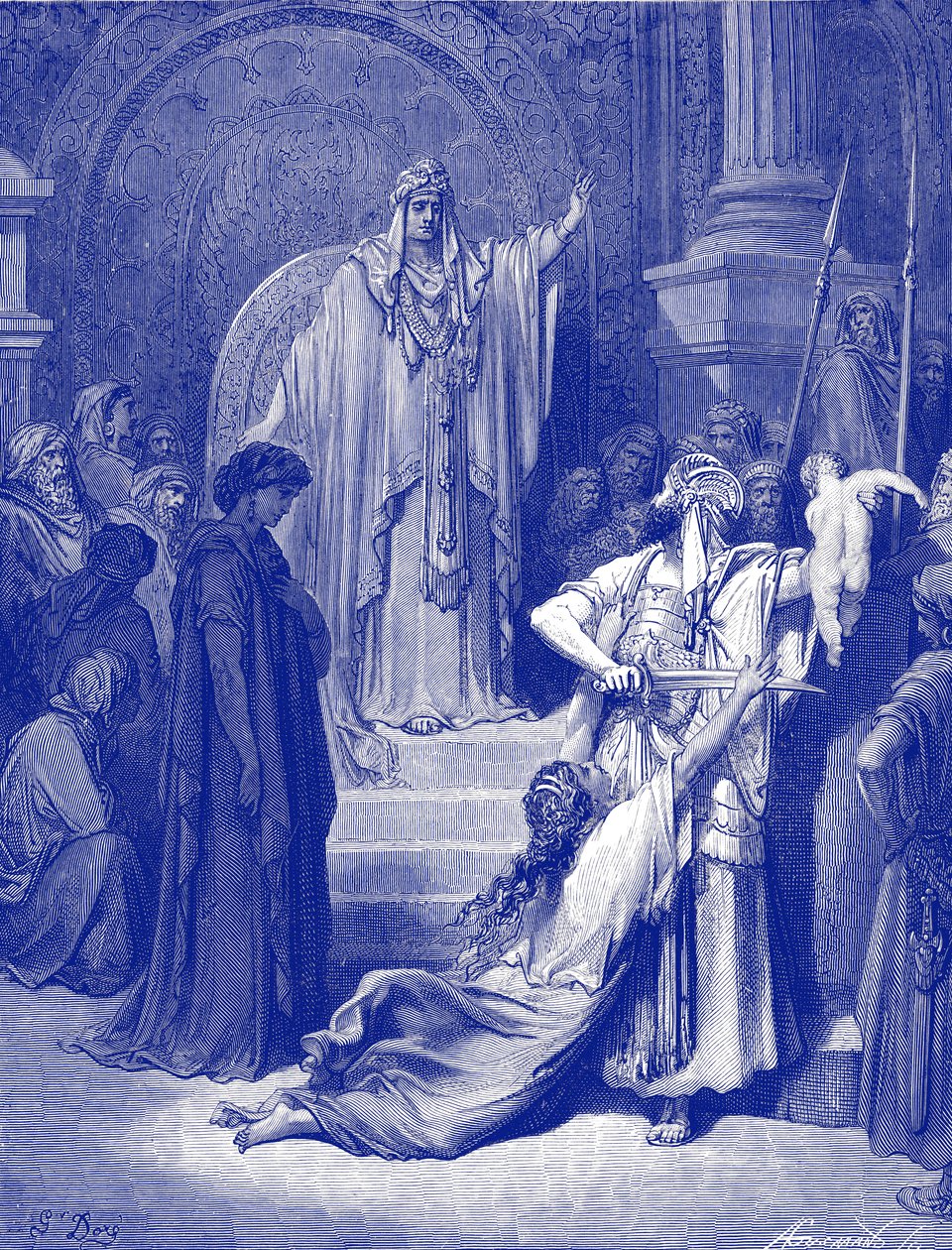 Il giudizio di Salomone da Gustave Dore