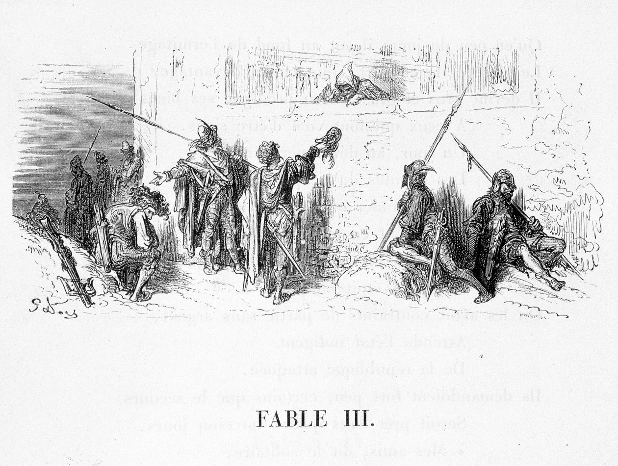 Il topo che si ritirò dal mondo nelle favole di Jean de La Fontaine. Illustrazione di Gustave Doré. da Gustave Dore