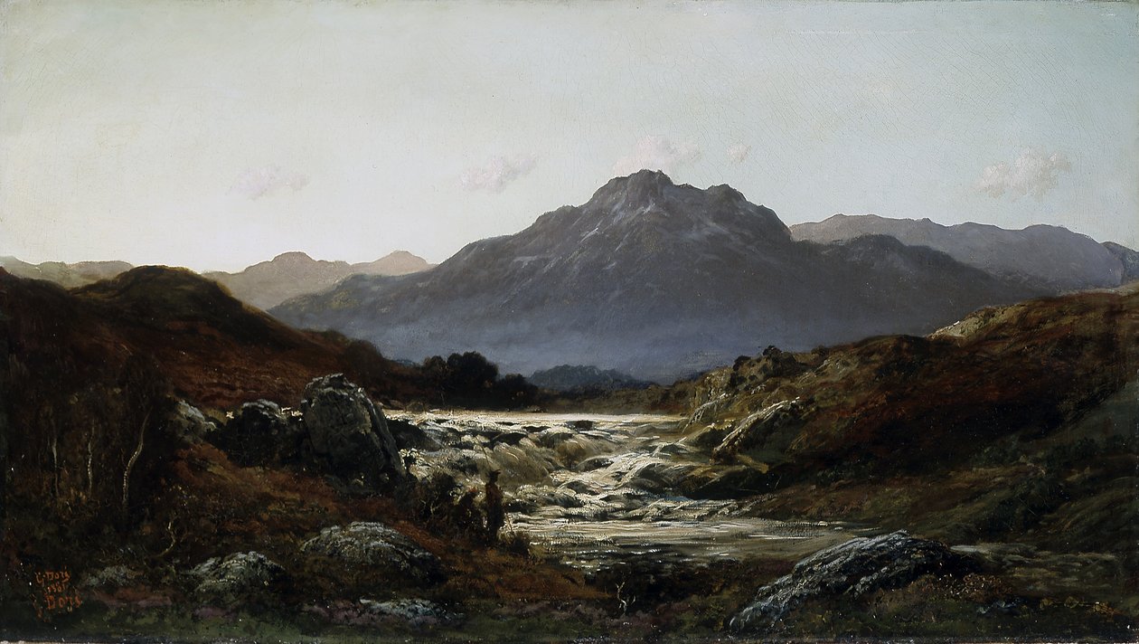 Torrente nelle Highlands da Gustave Dore