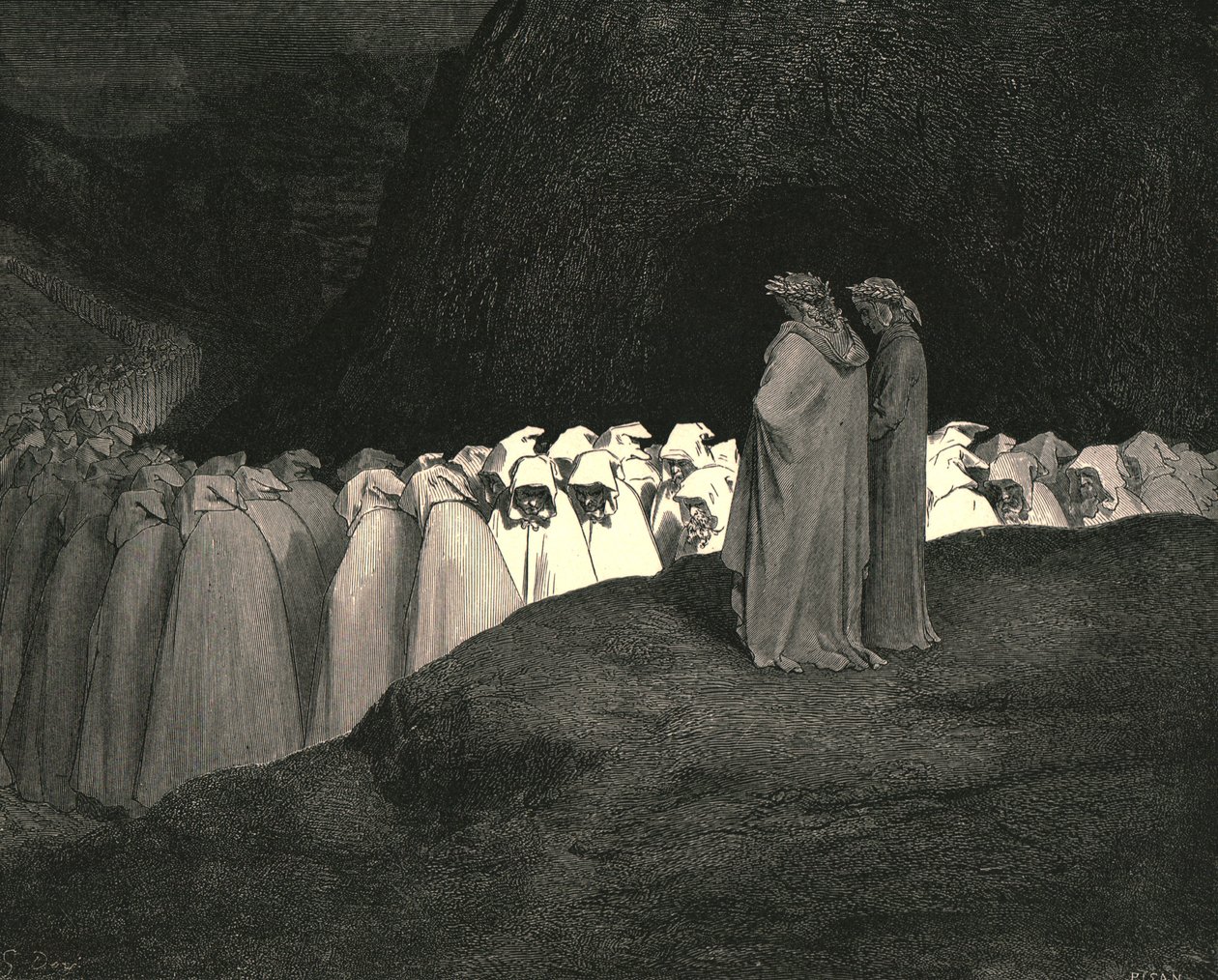 Toscano...non disdegnare di istruirci su chi sei, c1890 da Gustave Dore