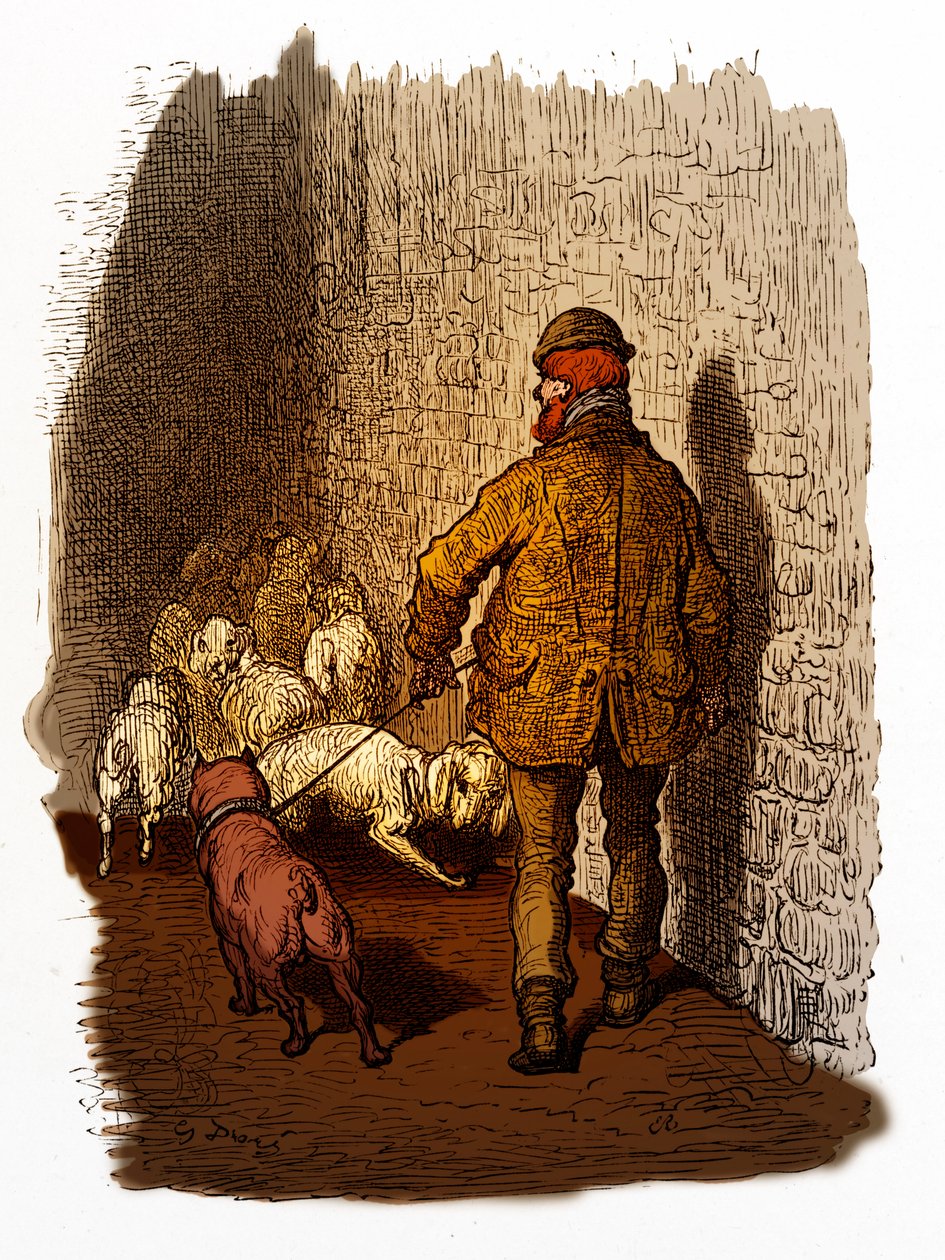 Docks vittoriani di Londra incisione di Gustave Doré da Gustave Dore