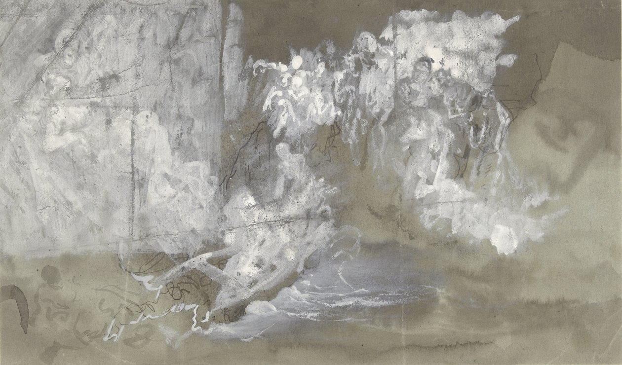 Nuvole con figure fluttuanti da Gustave Dore
