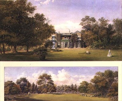 Due vedute di Old Grove House, Middlesex da Gustave Ellinthorpe Sintzenich
