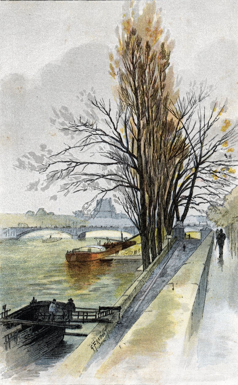 Veduta del ponte Solferino dal Quai d