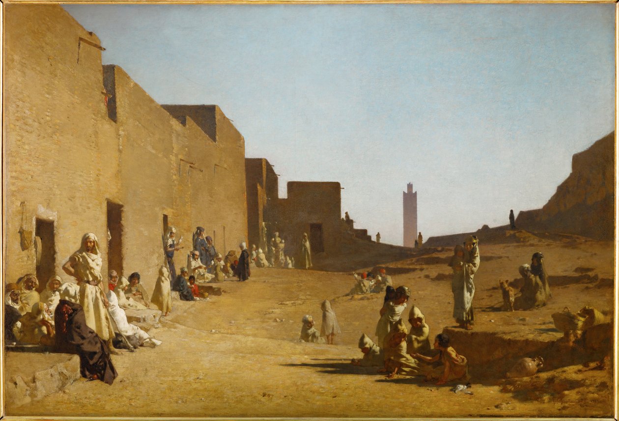 Laghouat, Sahara, Algeria (dipinto su tela) da Gustave Guillaumet