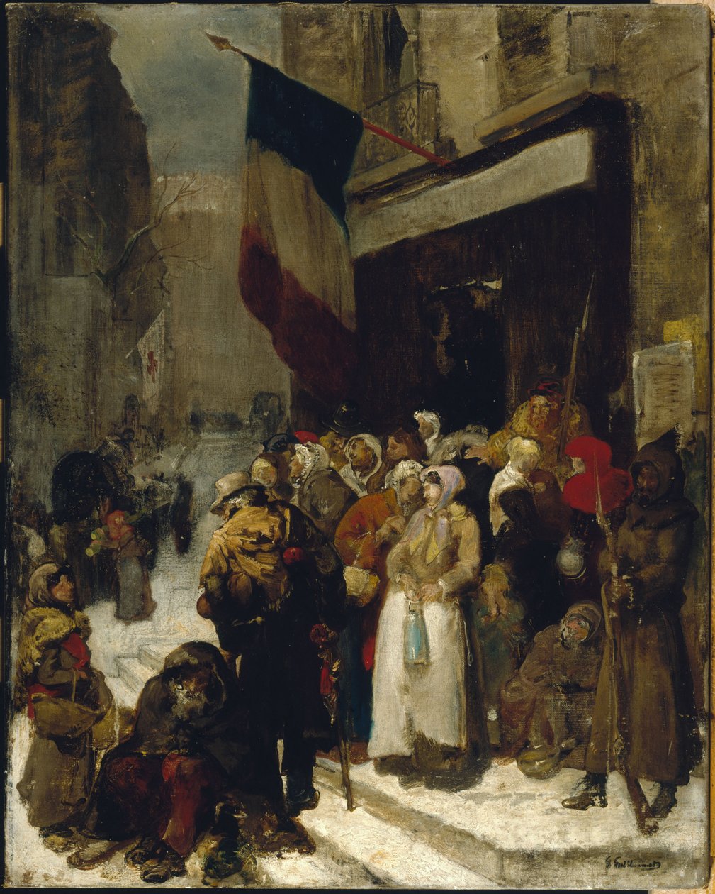Mensa municipale, Saint-Martin, durante l