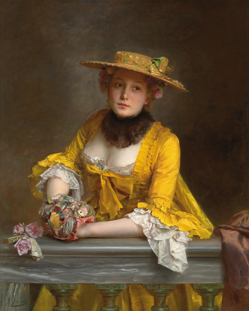 Il vestito giallo da Gustave Jacquet