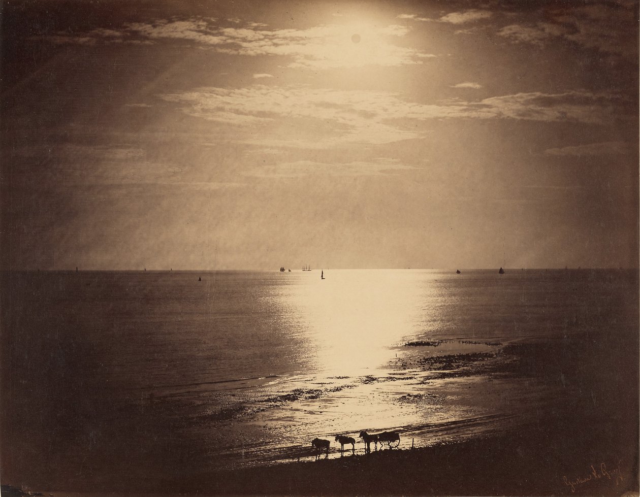 Le Soleil au Zénith - Océan / Il sole allo Zenith, Normandia da Gustave Le Gray
