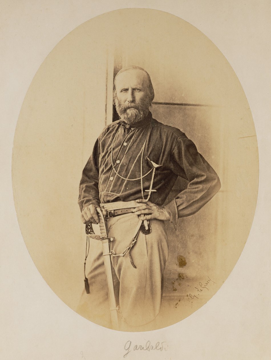 Ritratto di Giuseppe Garibaldi da Gustave Le Gray