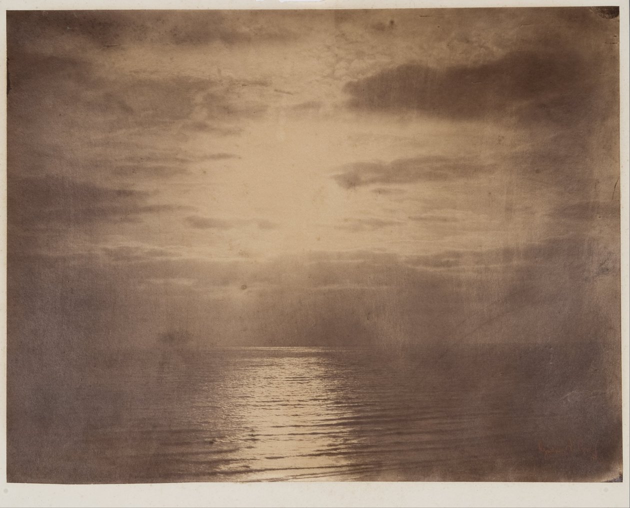 Effetto solare nelle nuvole - Oceano da Gustave Le Gray