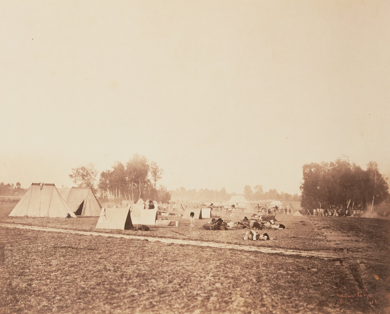 Il bivacco da Gustave Le Gray