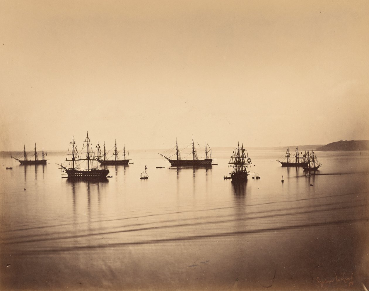 La flotta francese, Cherbourg da Gustave Le Gray