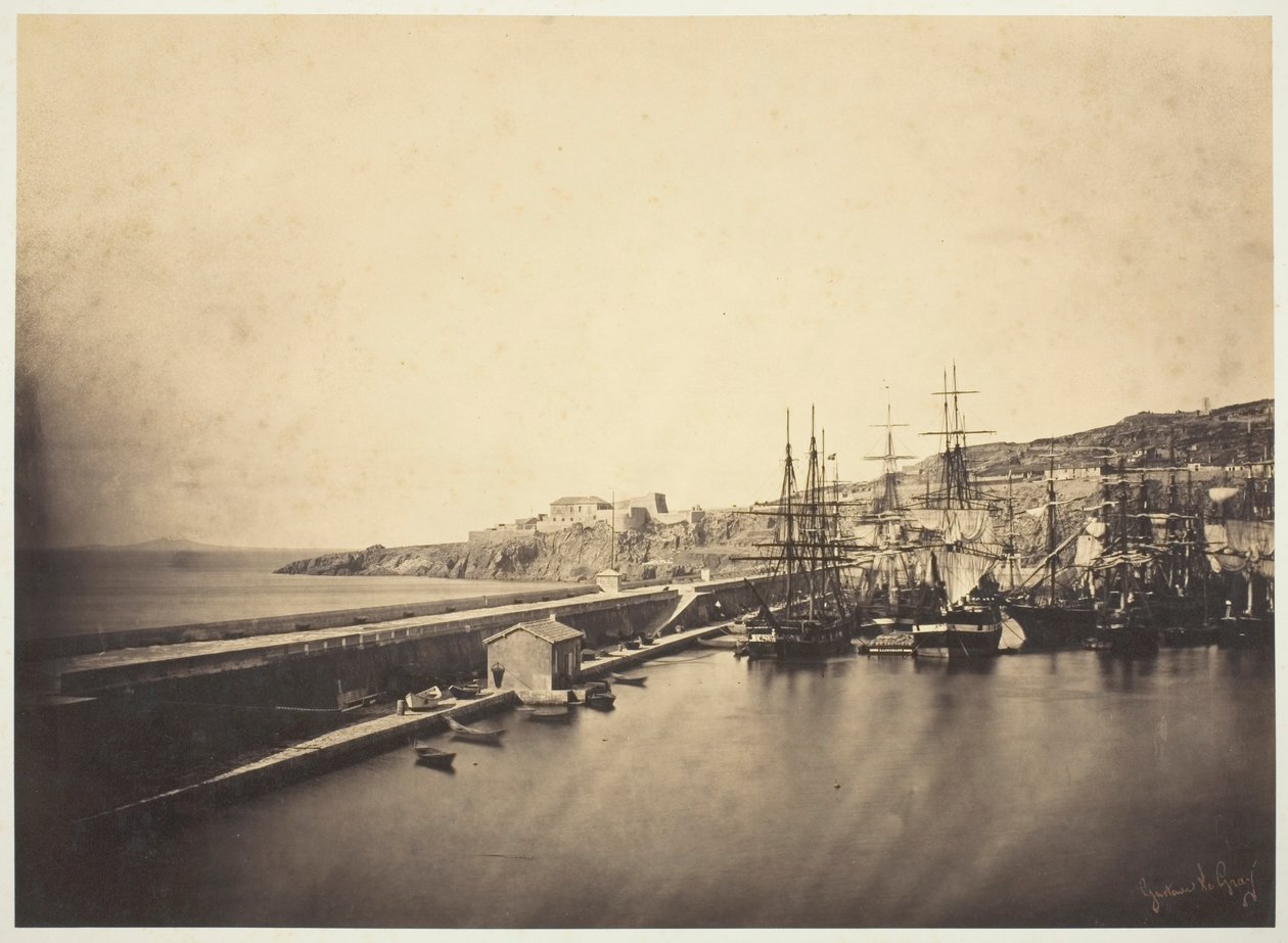 Il molo a Sète da Gustave Le Gray