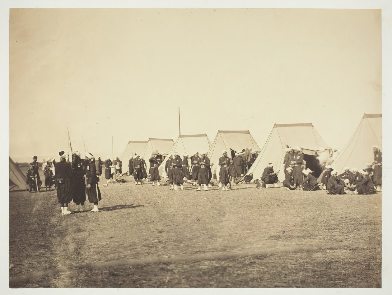Senza titolo [Zouaves], 1857 da Gustave Le Gray