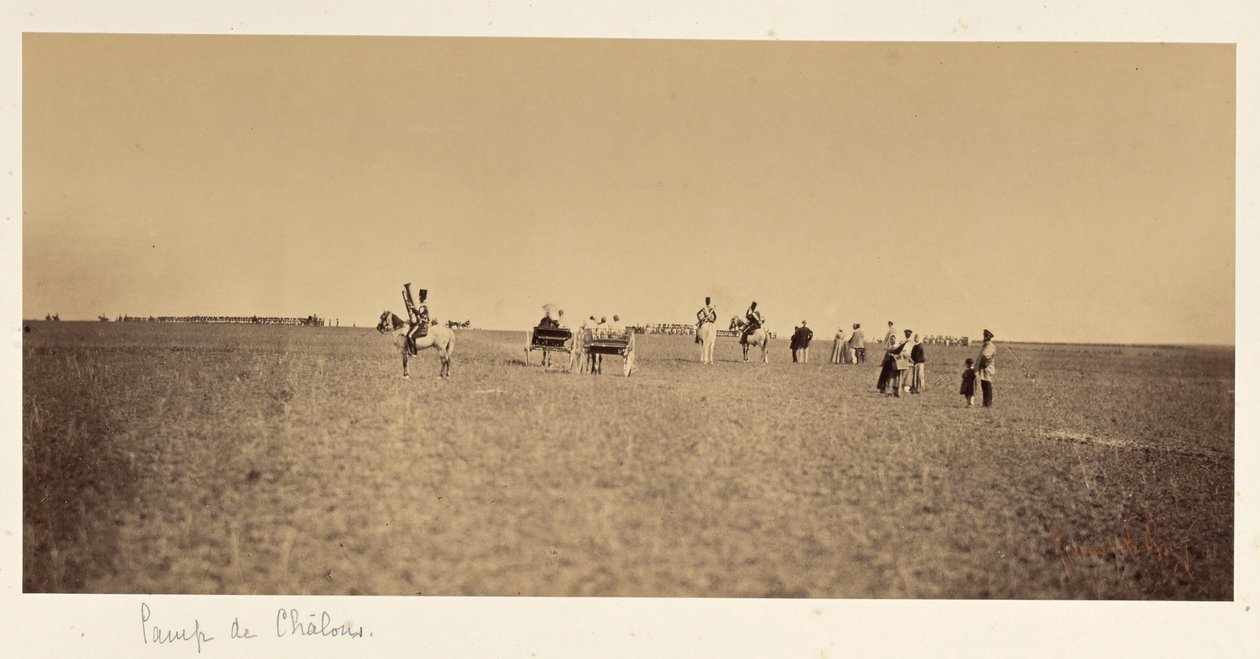 Visitatori del Campo di Châlons da Gustave Le Gray