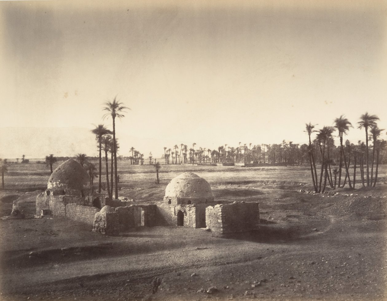 Veduta della Piana di Tebe presa dal tempio di Karnak da Gustave Le Gray