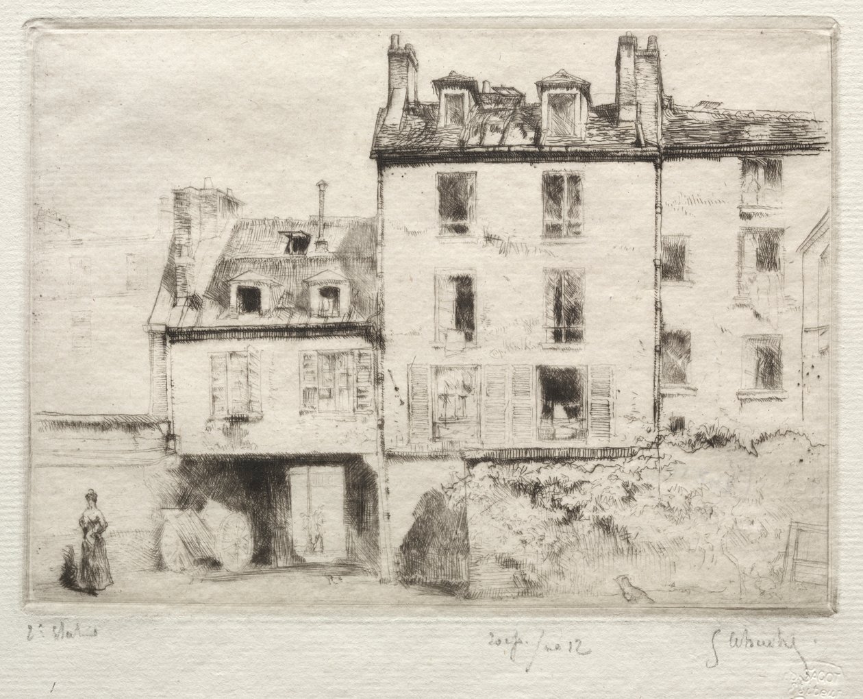 La rue Lacépède: il cortile dell