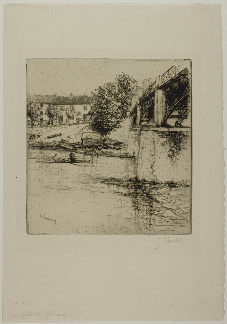 Il ponte a Fournay, di lato da Gustave Leheutre