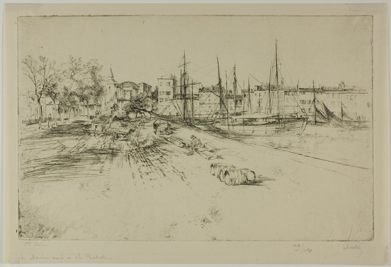 Il nuovo molo a La Rochelle da Gustave Leheutre
