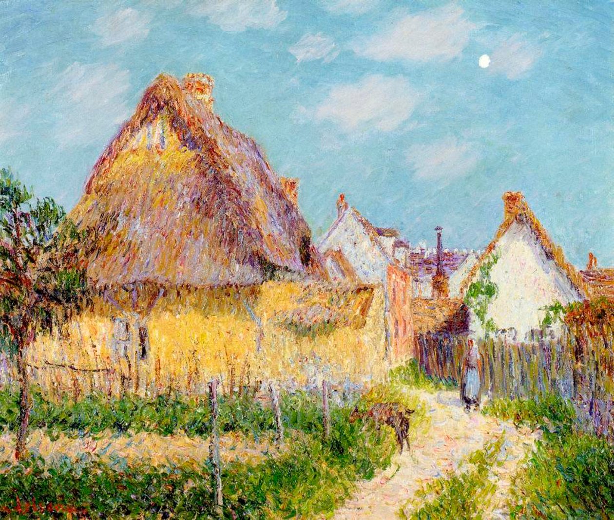 Cottage a Le Vaudreuil, 1903 da Gustave Loiseau