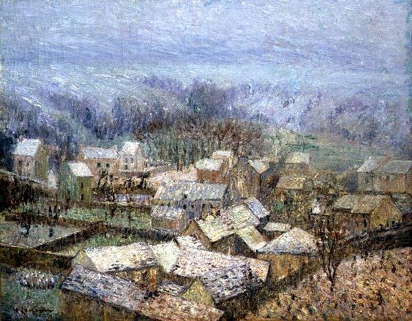 Inverno a Pontoise da Gustave Loiseau