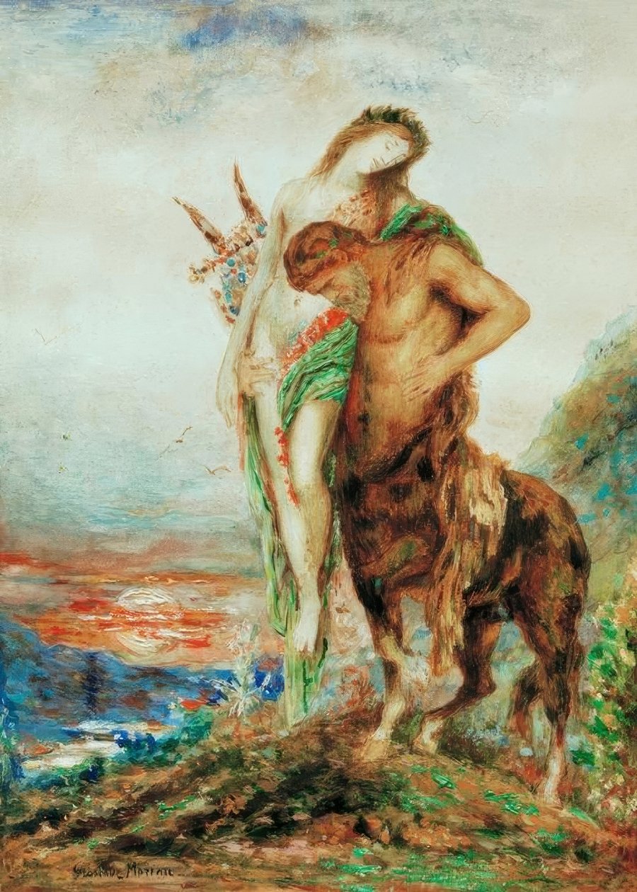 Il centauro stanco da Gustave Moreau