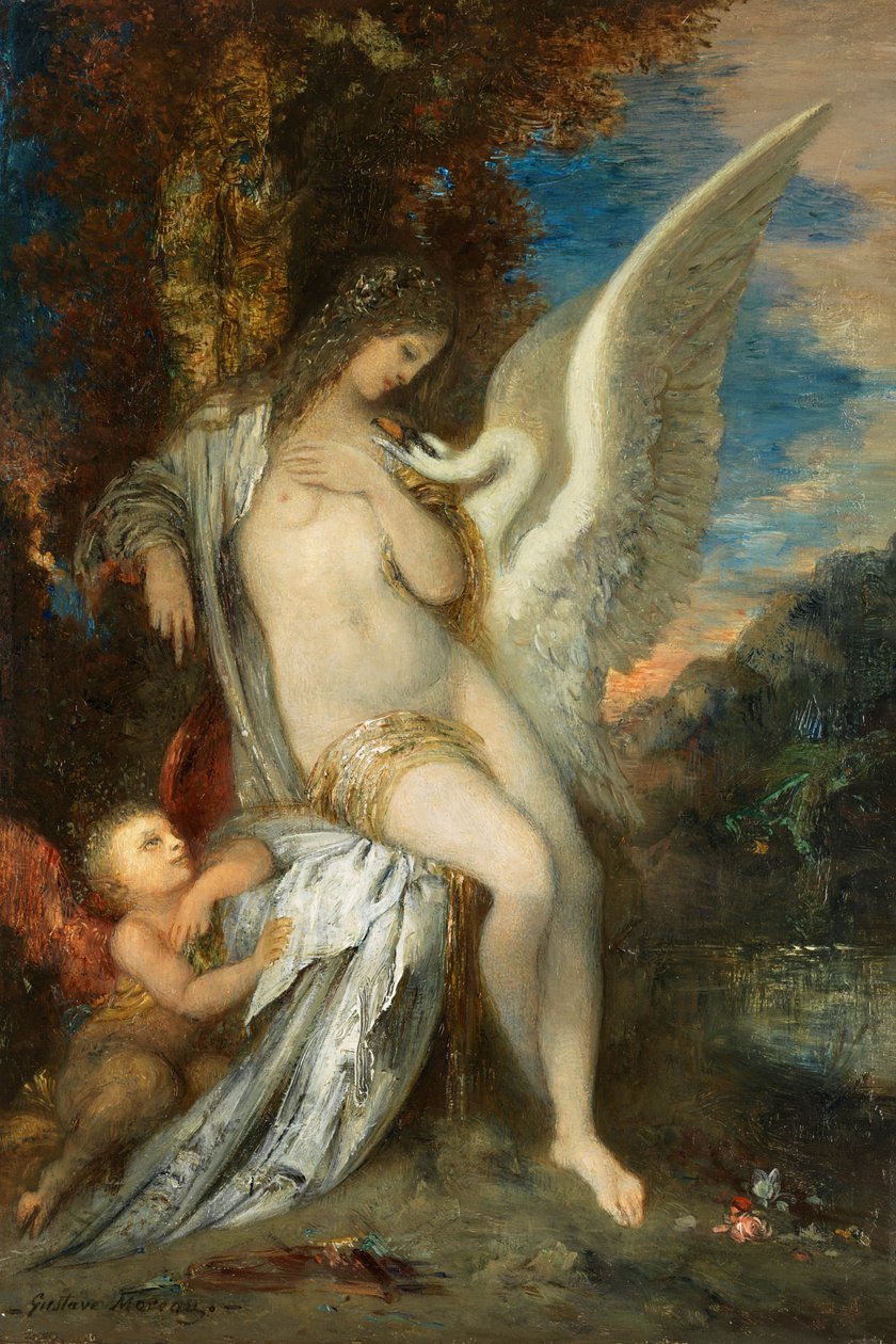 Gustave Moreau Leda c1875 da Gustave Moreau
