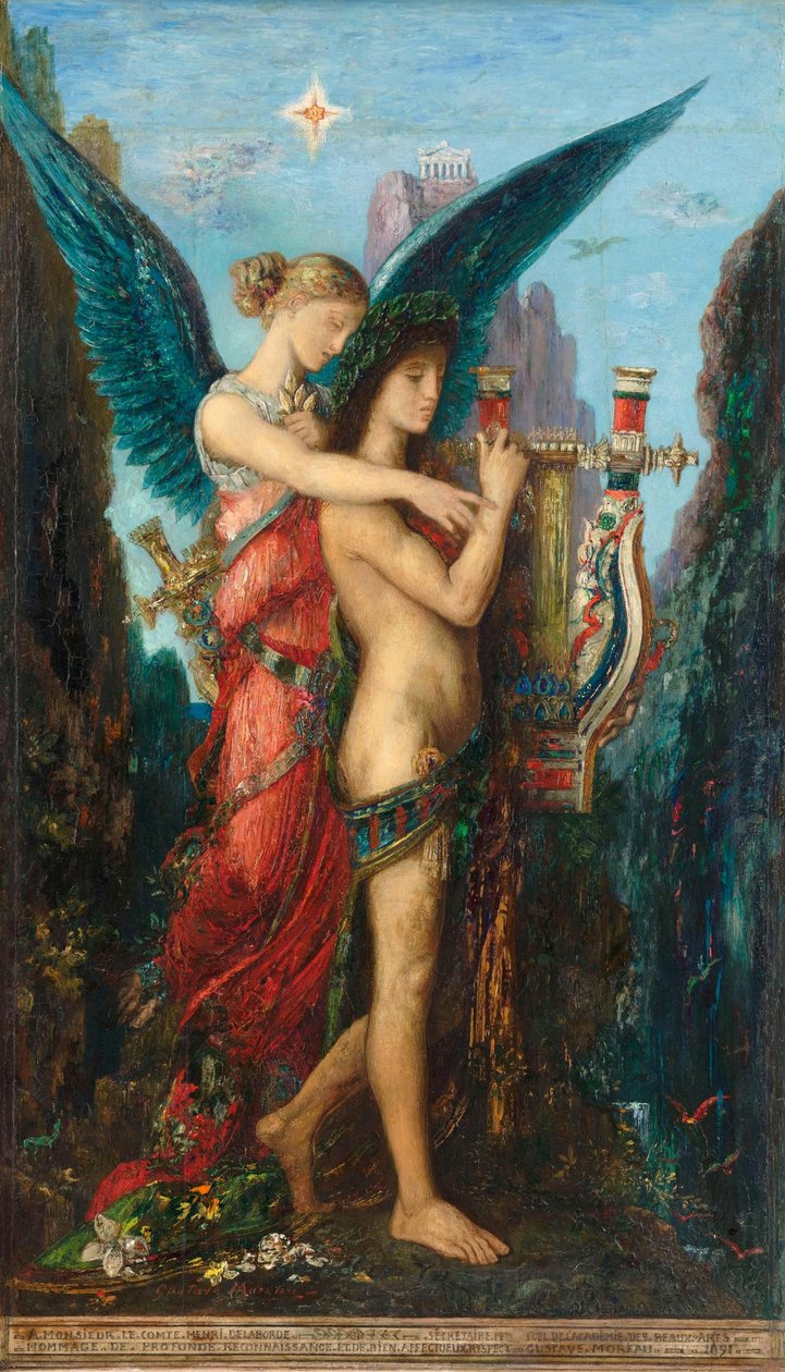 Esiodo e la Musa da Gustave Moreau